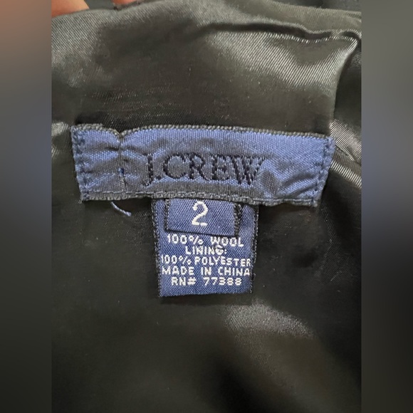 J. Crew 100% Wool Black Sheath Sleeveless Dress Size 2 - Picture 3 of 9